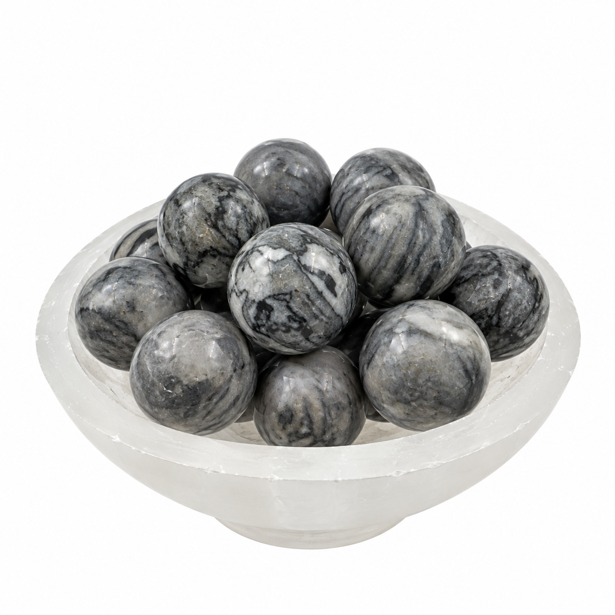 Grey Picasso Jasper Sphere - 0.75 inch