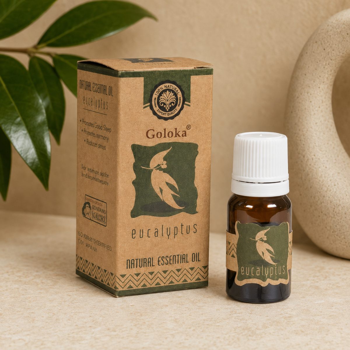 Goloka Eucalyptus Natural & Undiluted Essential Oil (10 ml)