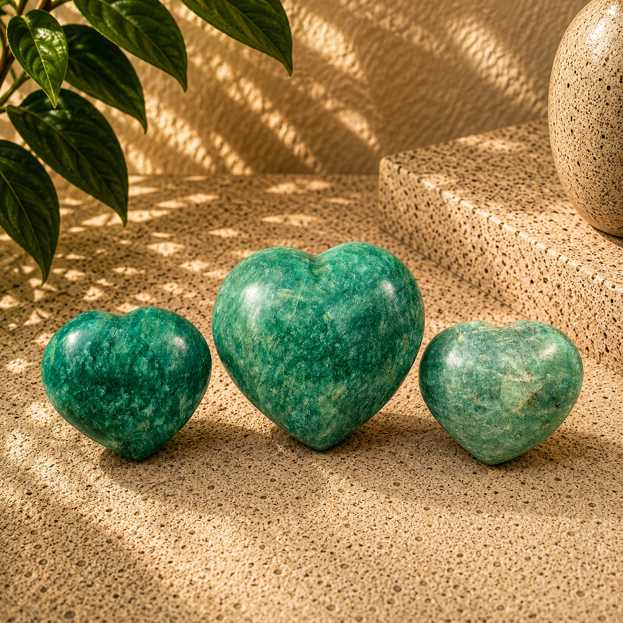 Amazonite Heart - 2.0-3.0 inch