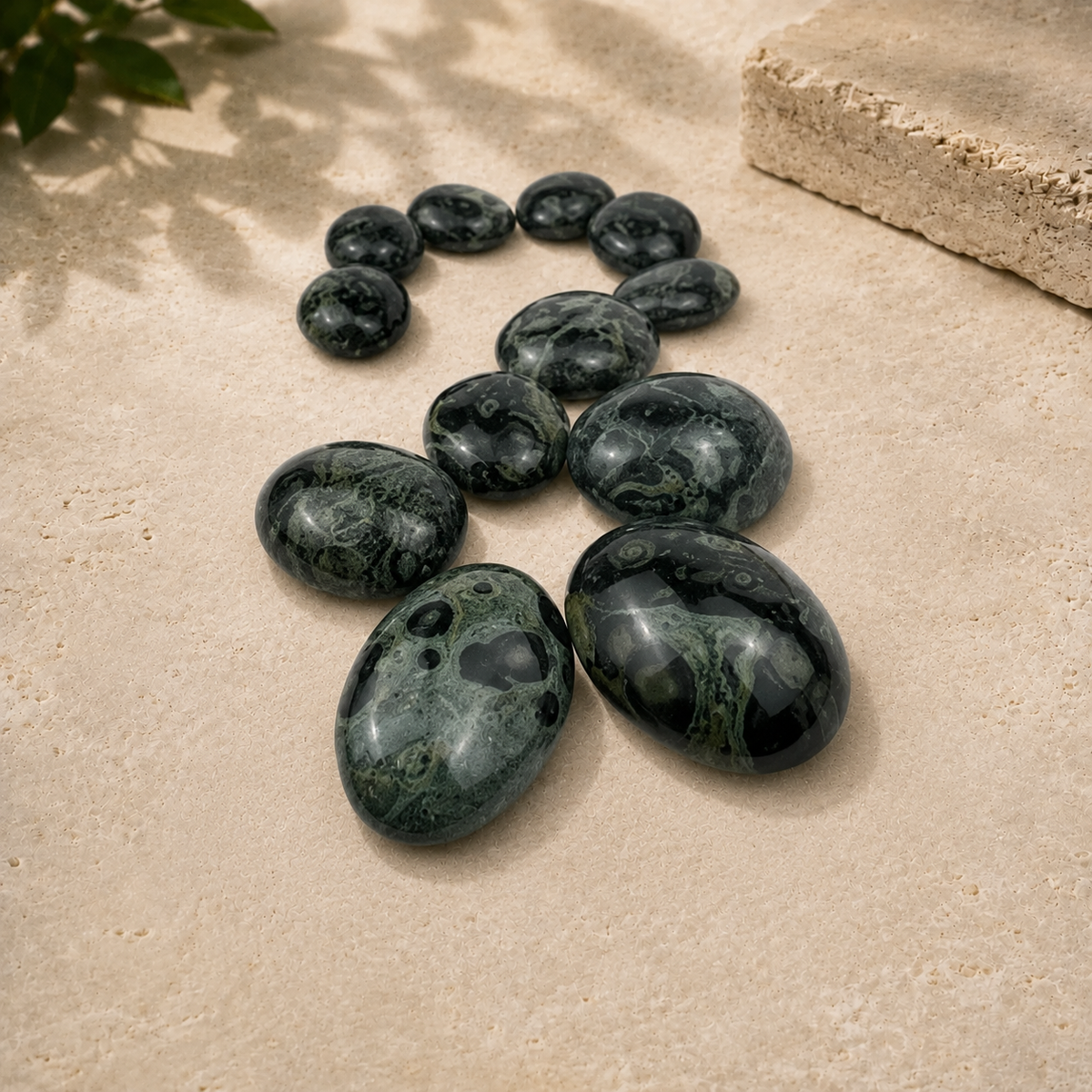 Kambaba Jasper Palm Stone - 1.5-2.25 inch