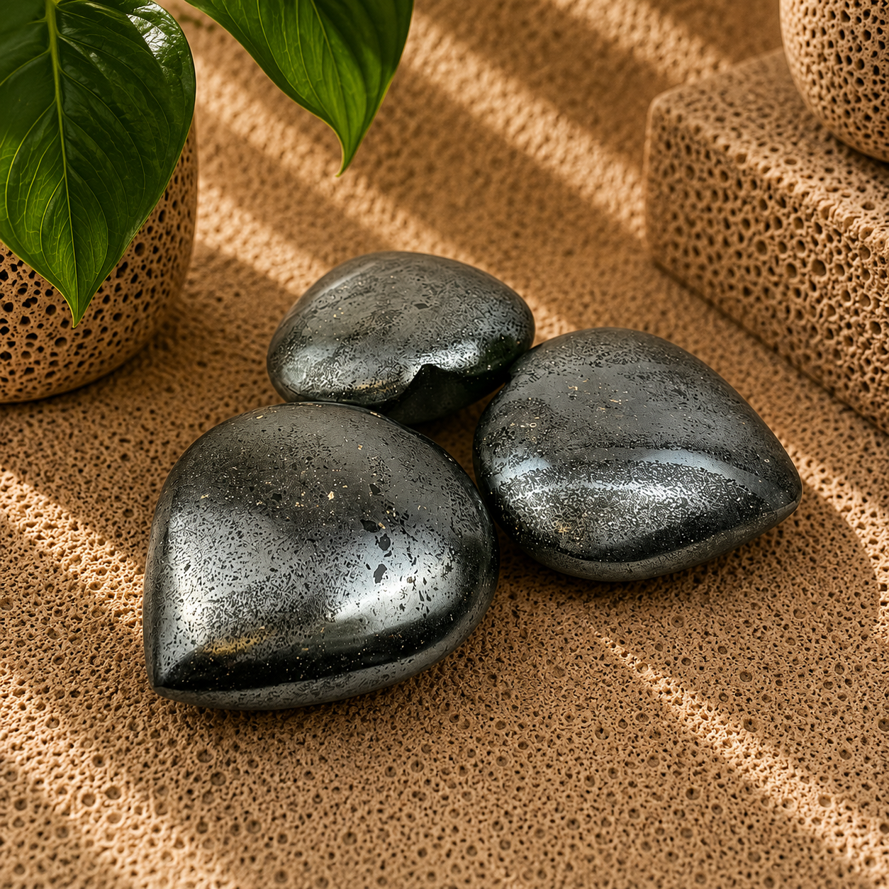 Hematite Heart - 2 inch