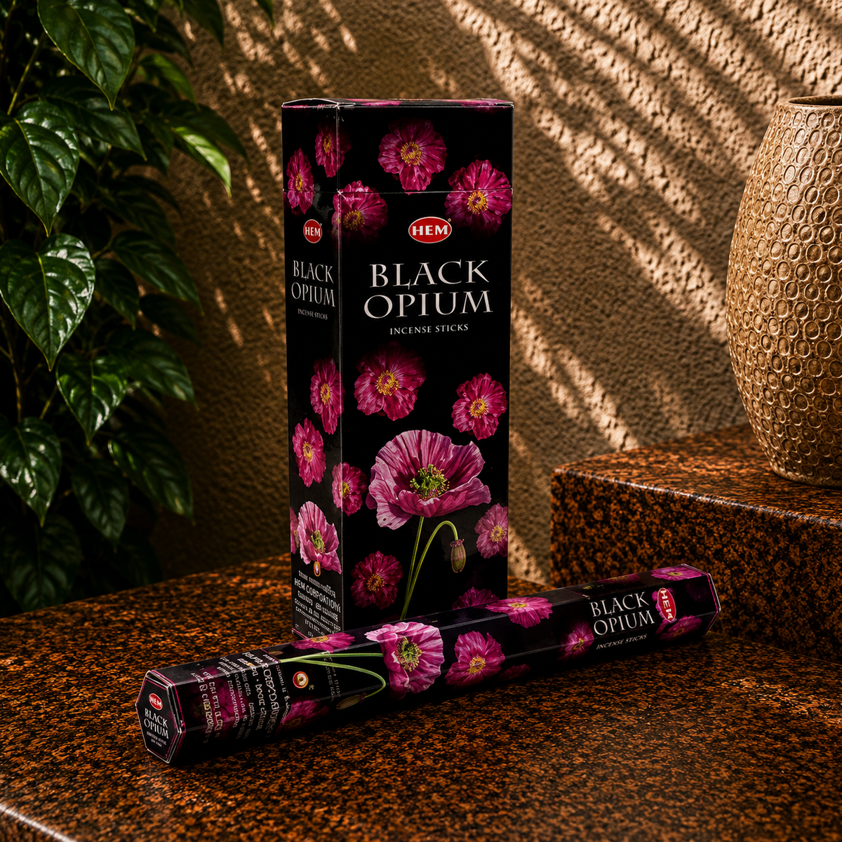 HEM Black Opium Incense Sticks (20g)