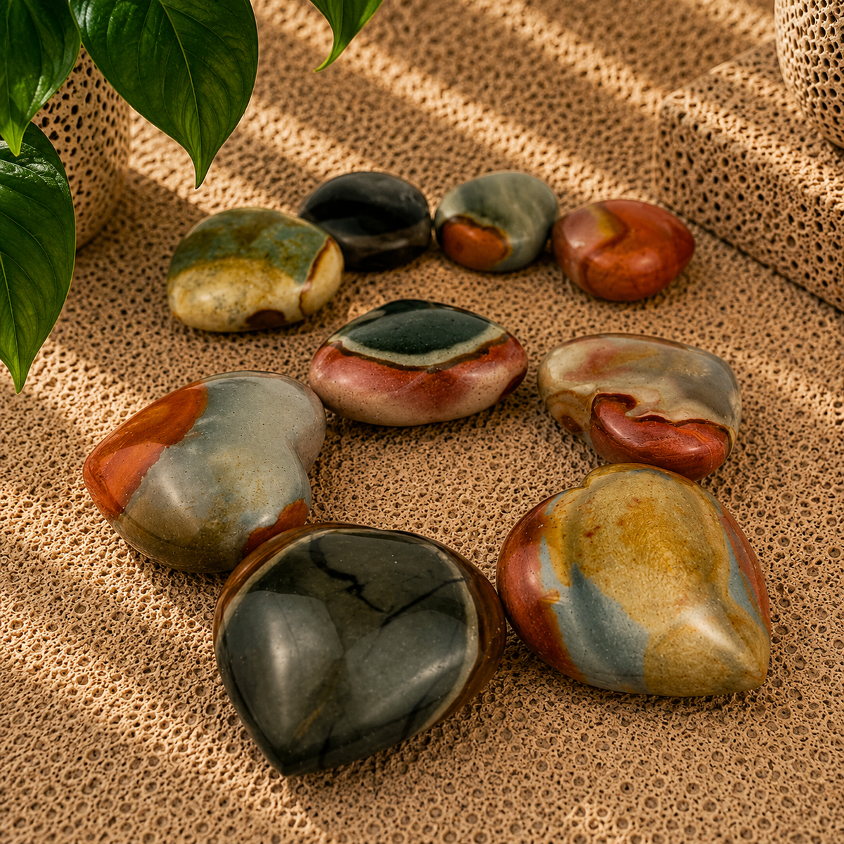 Polychrome Jasper Heart - 2.25-2.5 inch