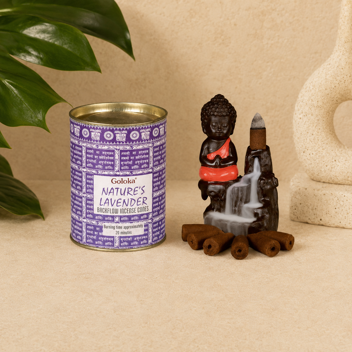 Goloka Nature's Lavender Backflow Cones (24 Cones)
