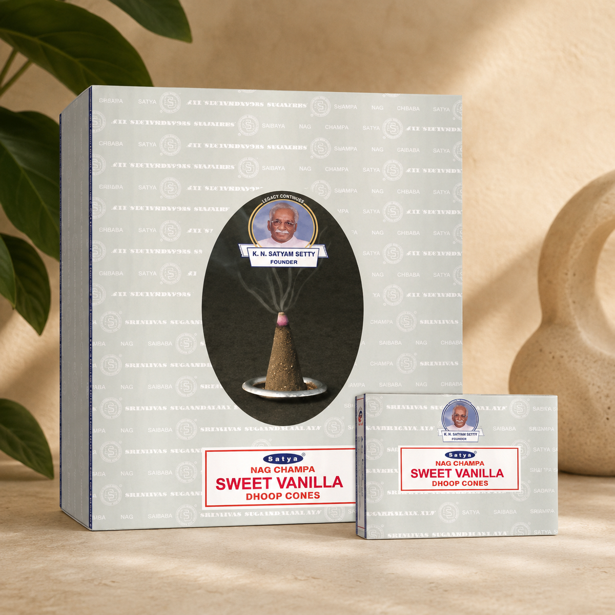 Satya Sweet Vanilla Dhoop Cones (12 Cones)