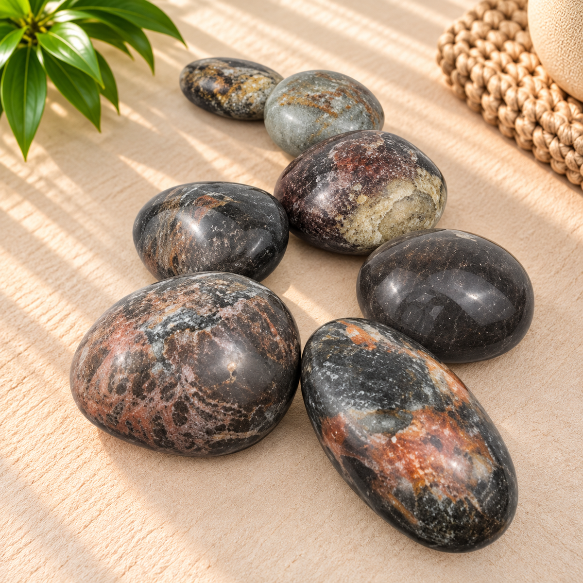 Mystic Jasper Palm Stone - 1.5-2.25 inch