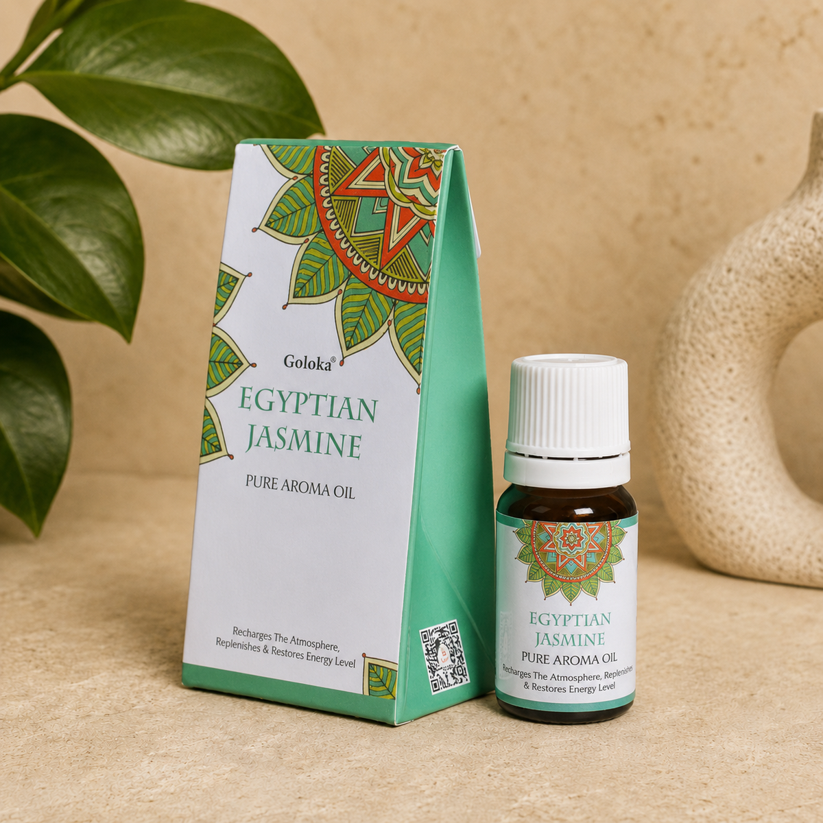 Goloka Egyptian Jasmine Pure Aroma Oil (10 ml)