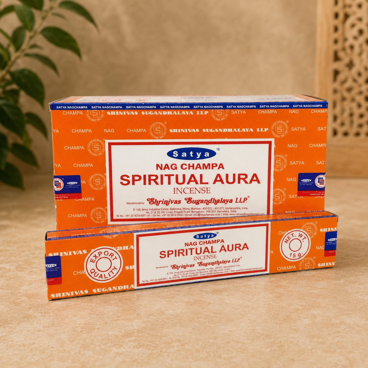 Satya Nag Champa Spiritual Aura Incense Sticks (15g)