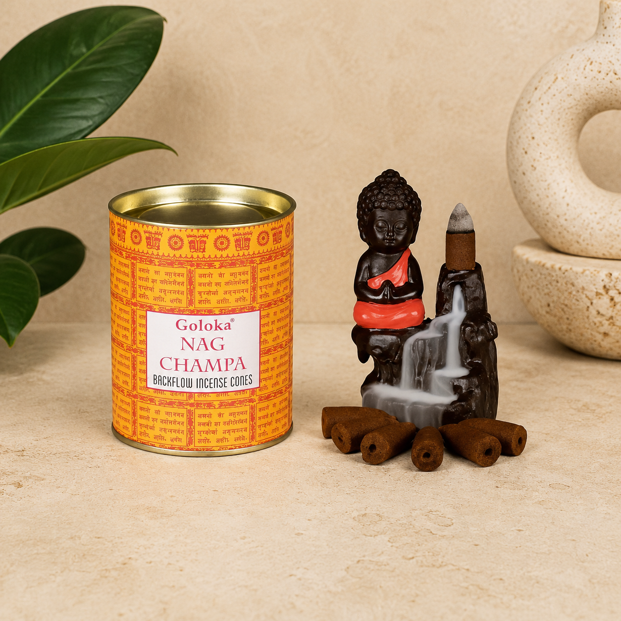 Goloka Nag Champa Backflow Cones (24 Cones)