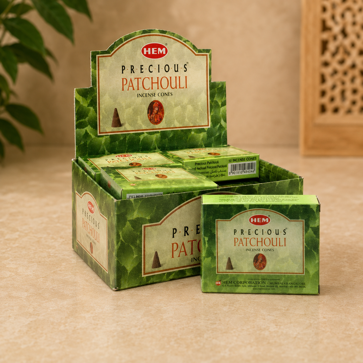 HEM Precious Patchouli Incense Cones (10 Cones)