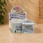 HEM White Sage Incense Cones (10 Cones)