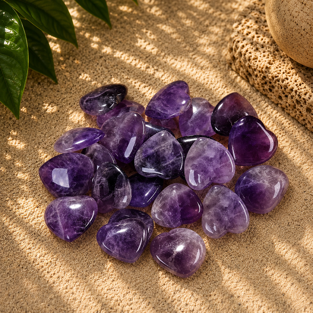 Amethyst Heart - 1 inch