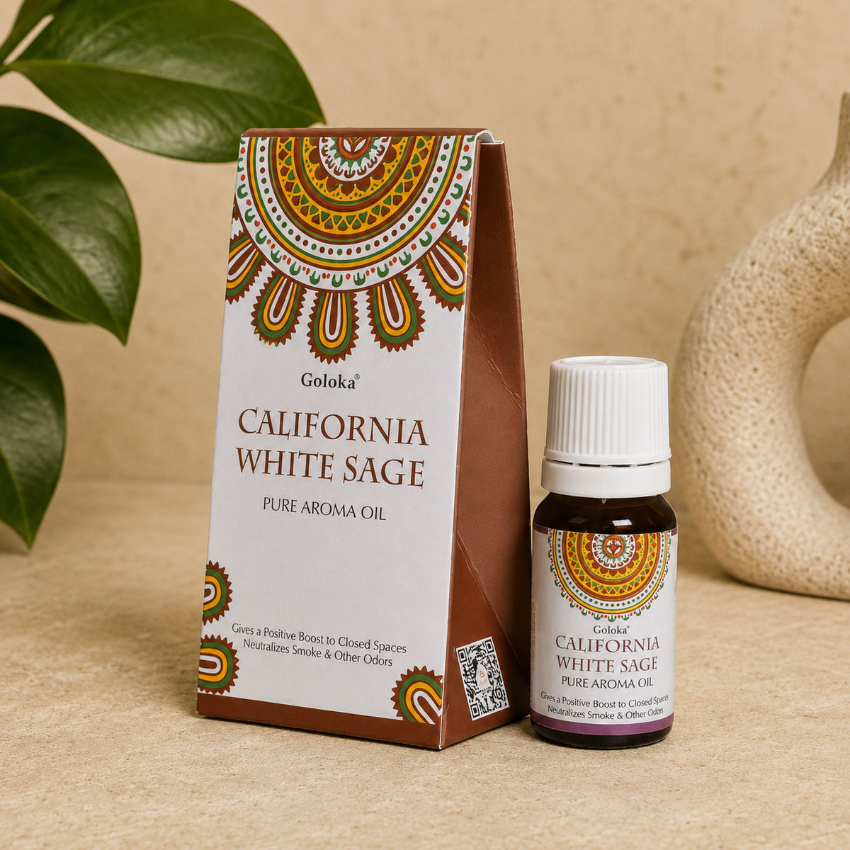 Goloka California White Sage Pure Aroma Oil (10 ml)