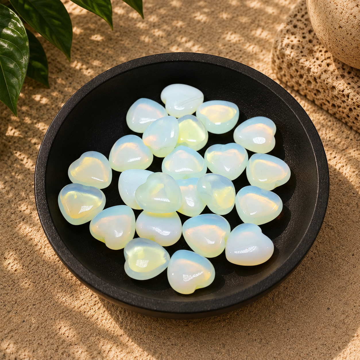 Opalite Heart - 1 inch