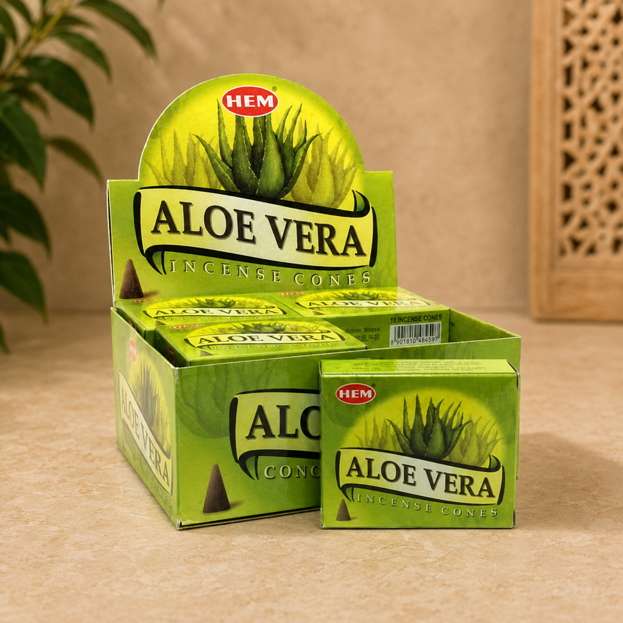HEM Aloe Vera Incense Cones (10 Cones)