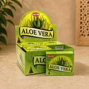 HEM Aloe Vera Incense Cones (10 Cones)