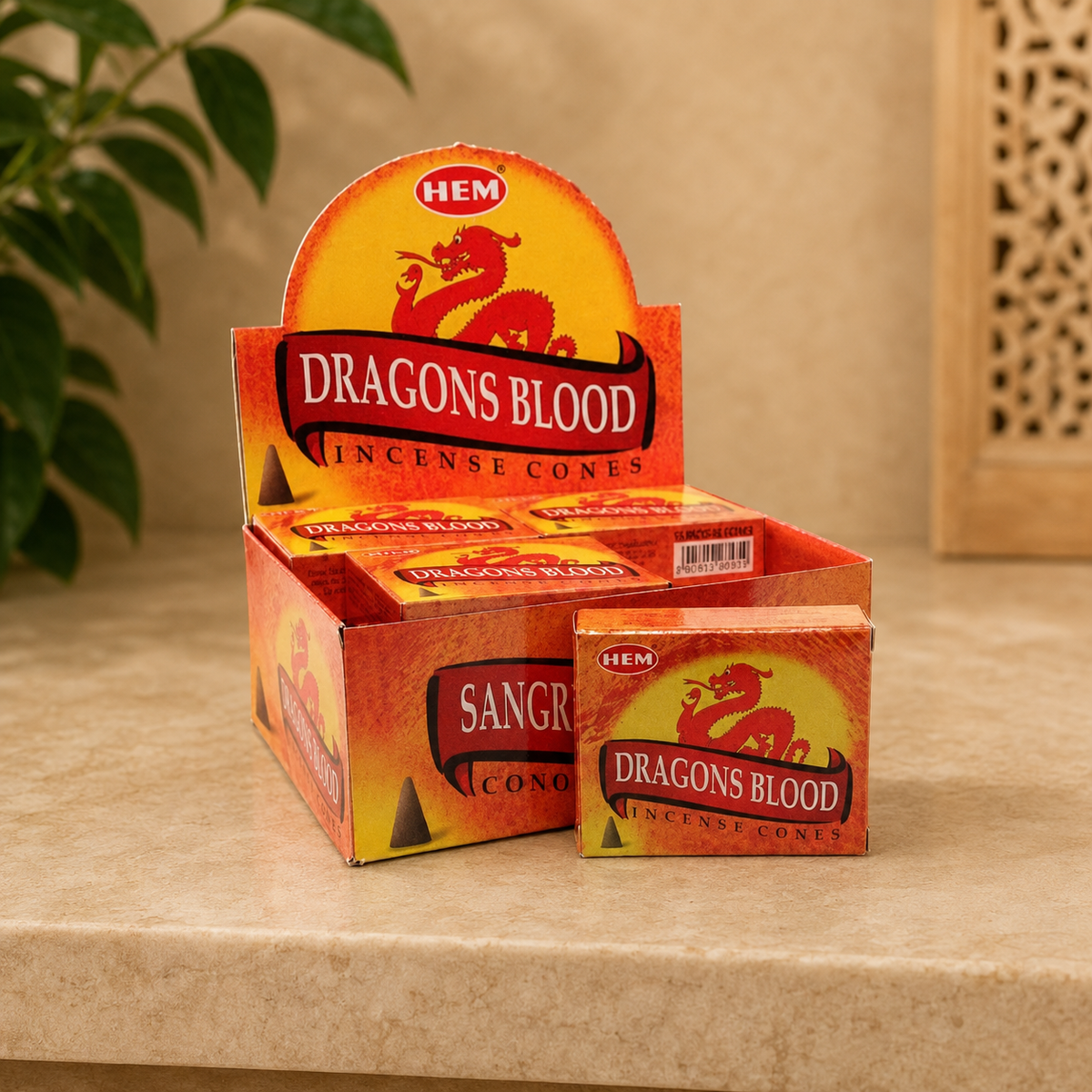 HEM Dragon's Blood Incense Cones (10 Cones)