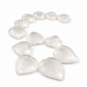 Clear Obsidian Glass Worry Stone - 1.25-1.5 inch