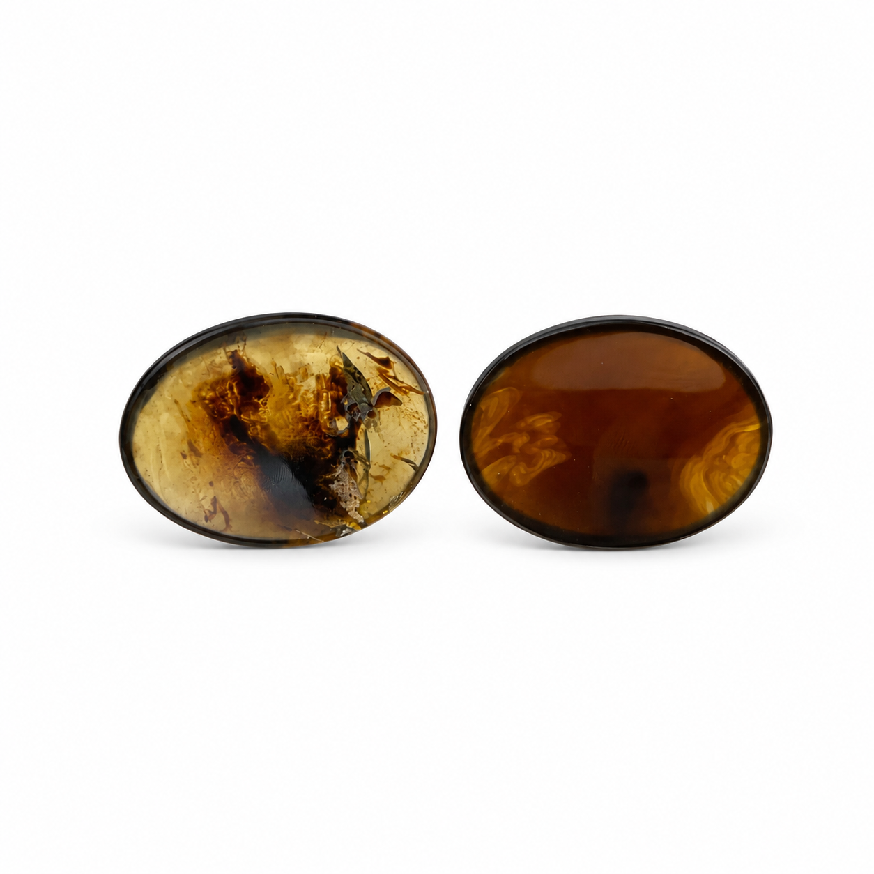 Amber Worry Stone - 1.75 inch