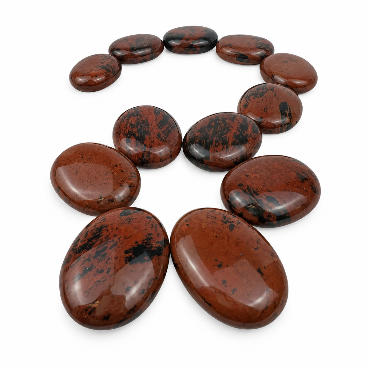 Mahogany Obsidian Palm Stone - 1.75 inch