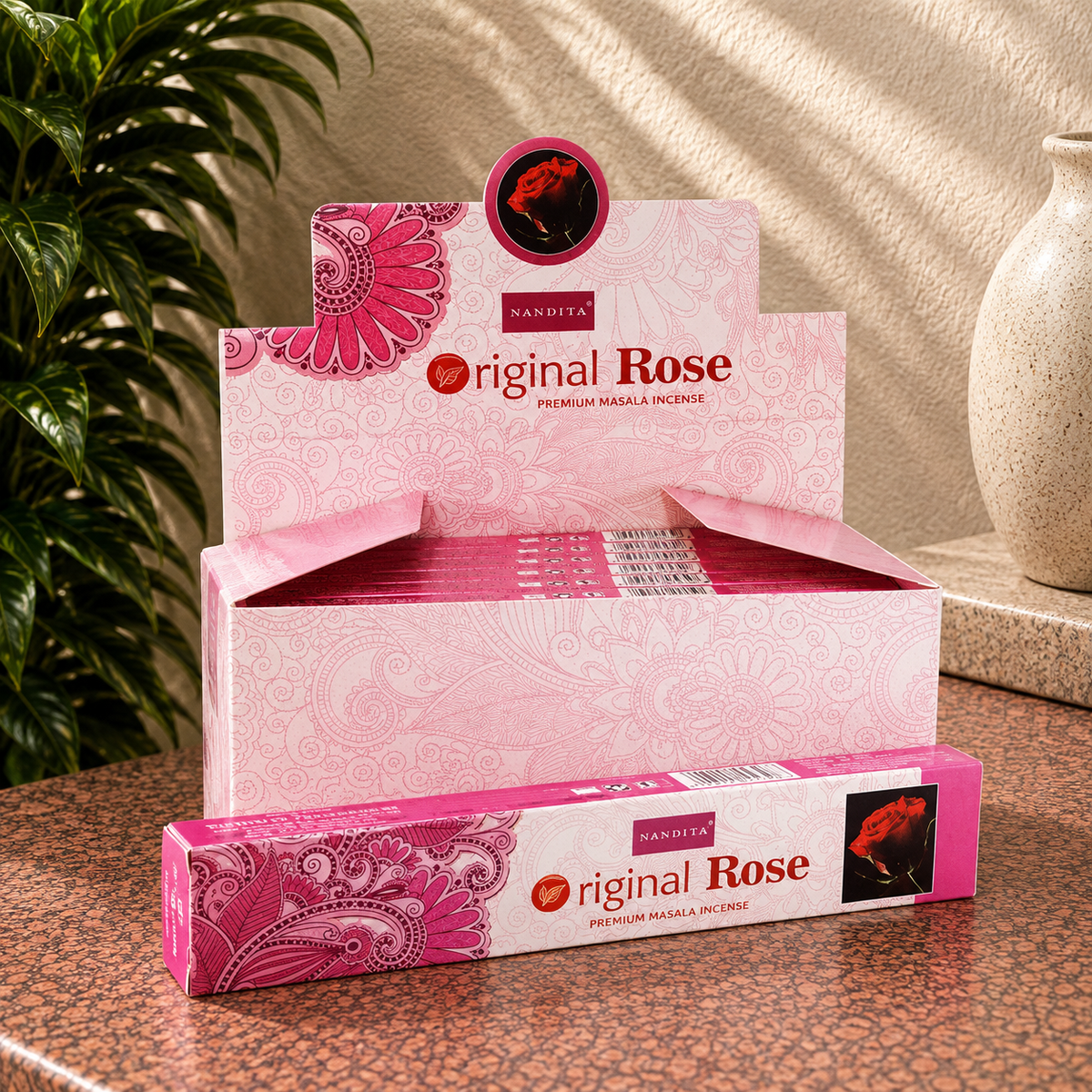 Nandita Original Rose Incense Sticks (15g)