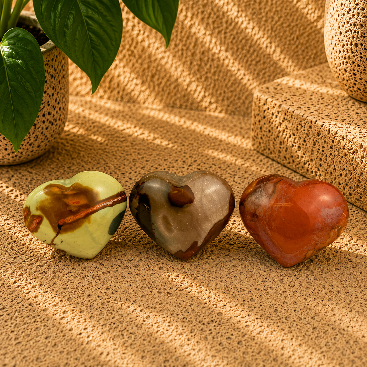 Polychrome Jasper Heart - 1.4-1.5 inch