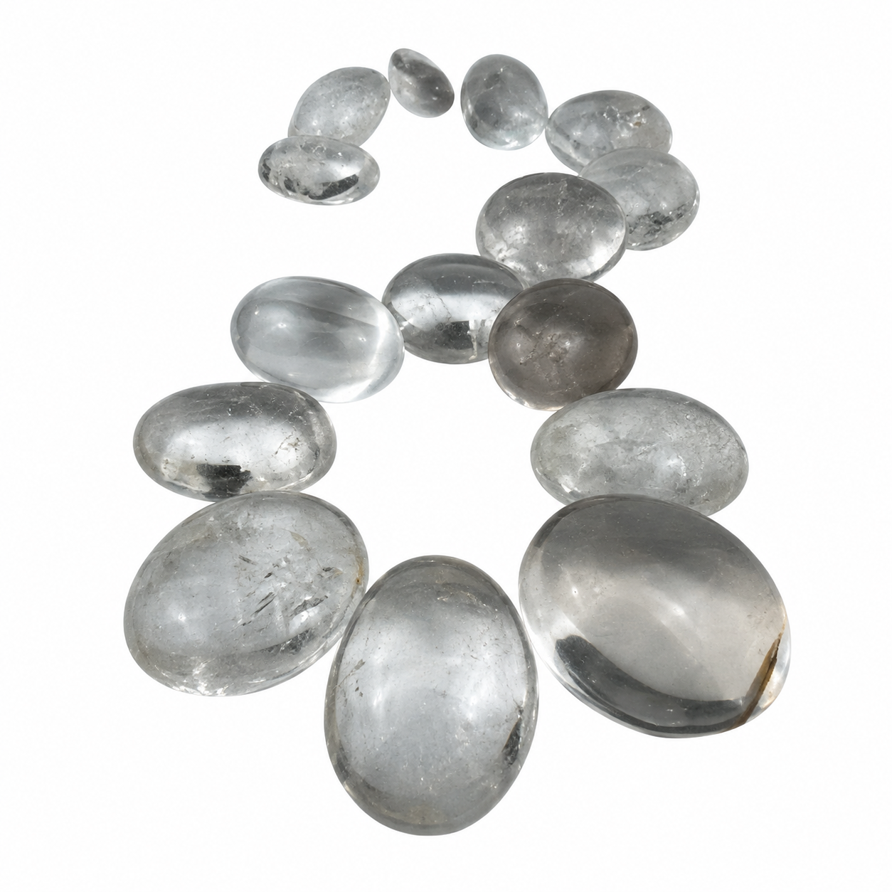 Clear Quartz Palm Stone - 1.5-2.0 inch