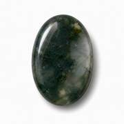 Moss Agate Worry Stone - 1.5-1.75 inch