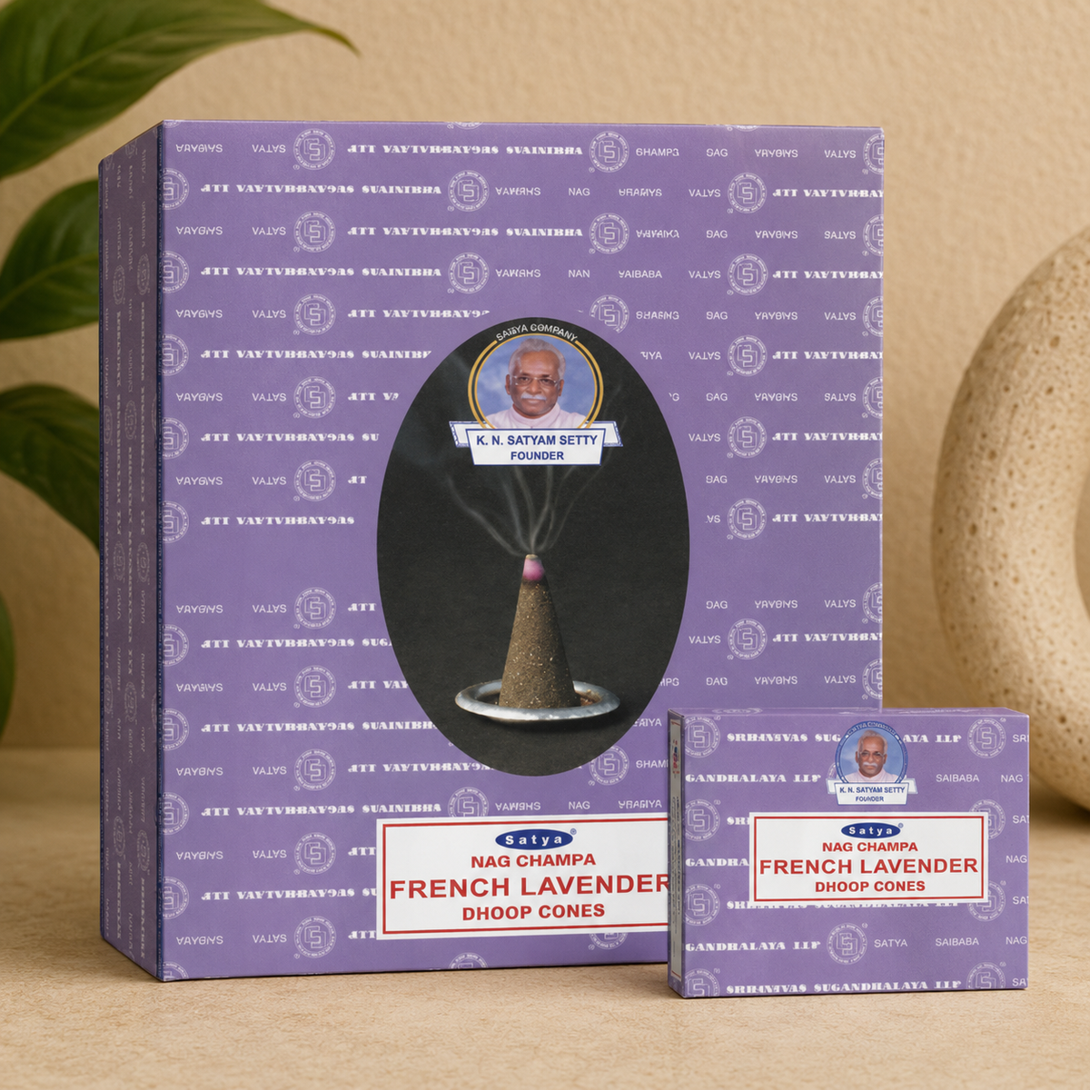 Satya French Lavender Dhoop Cones (12 Cones)