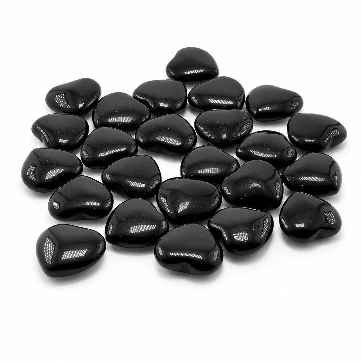 Black Obsidian Heart - 1 inch