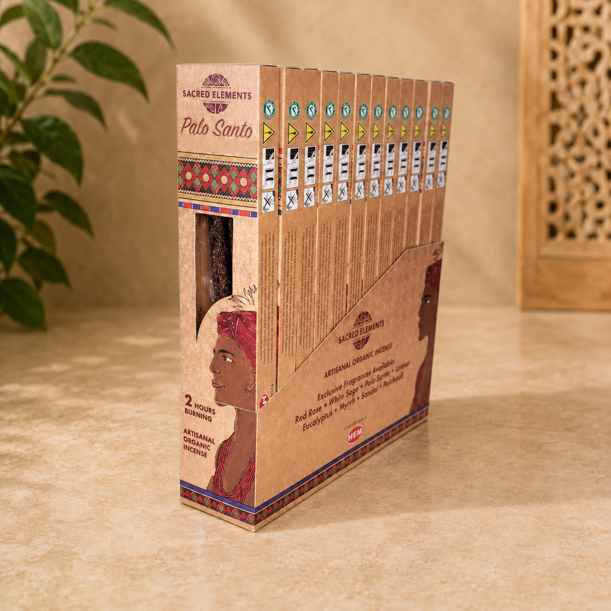 Sacred Elements Palo Santo Hand-Rolled Masala Incense Sticks (15g)