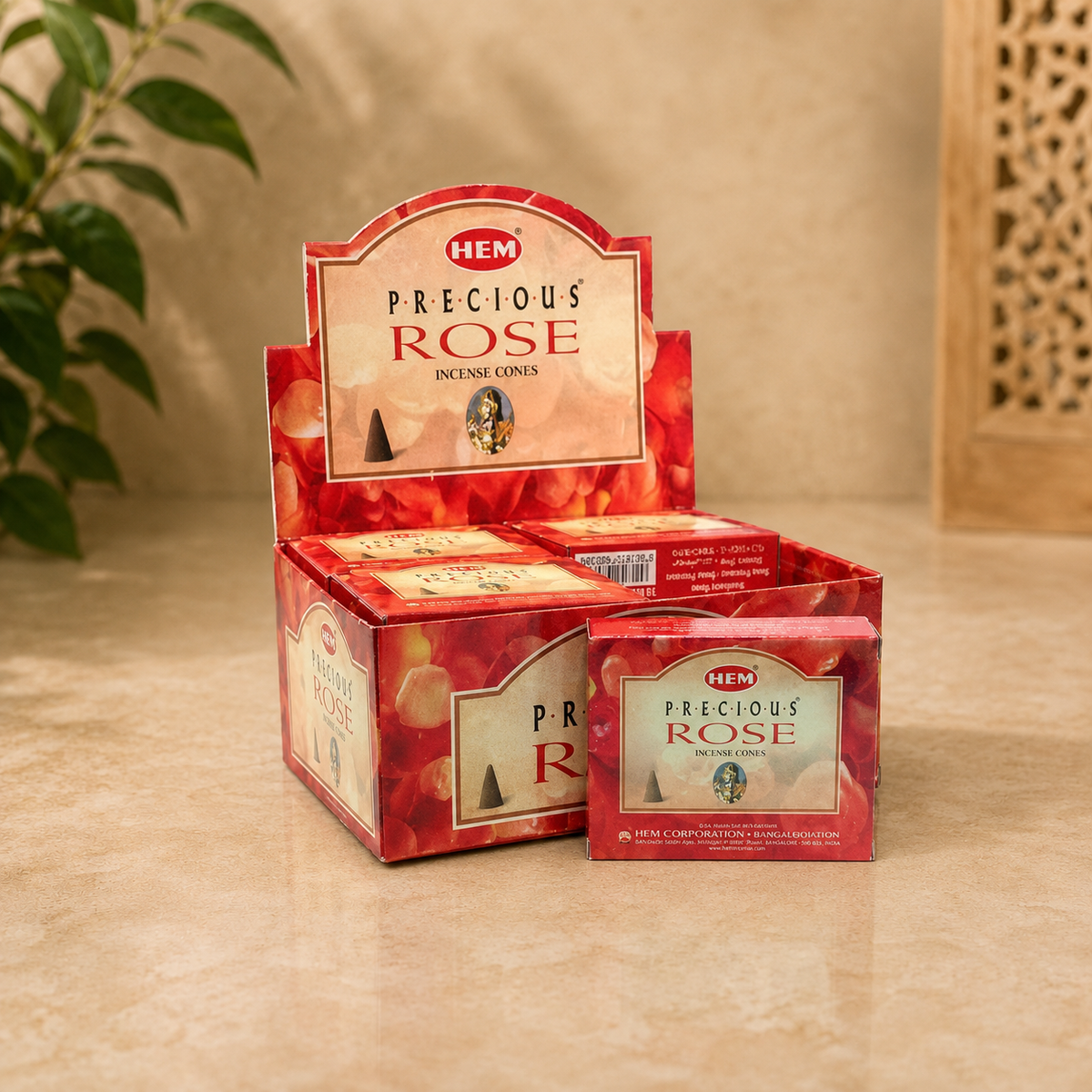 HEM Precious Rose Incense Cones (10 Cones)