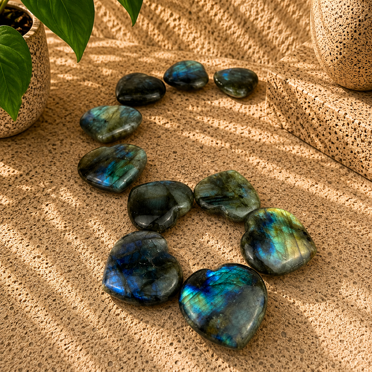 Labradorite Heart - 1 inch