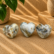 Dendritic Agate Heart - 1.7-1.8 inch