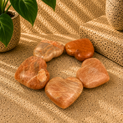 Peach Moonstone Heart - 1.1-1.2 inch