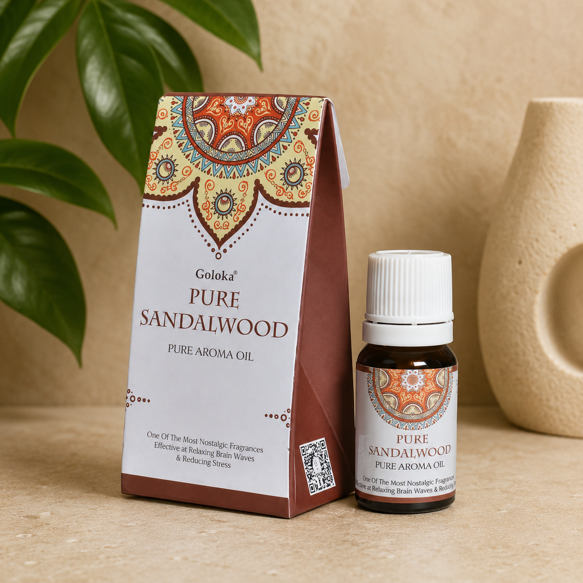 Goloka Pure Sandalwood Aroma Oil (10 ml)