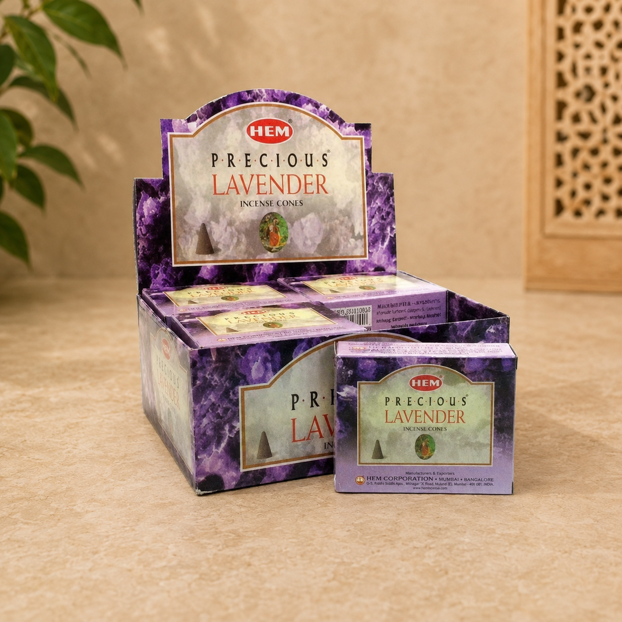 HEM Precious Lavender Incense Cones (10 Cones)