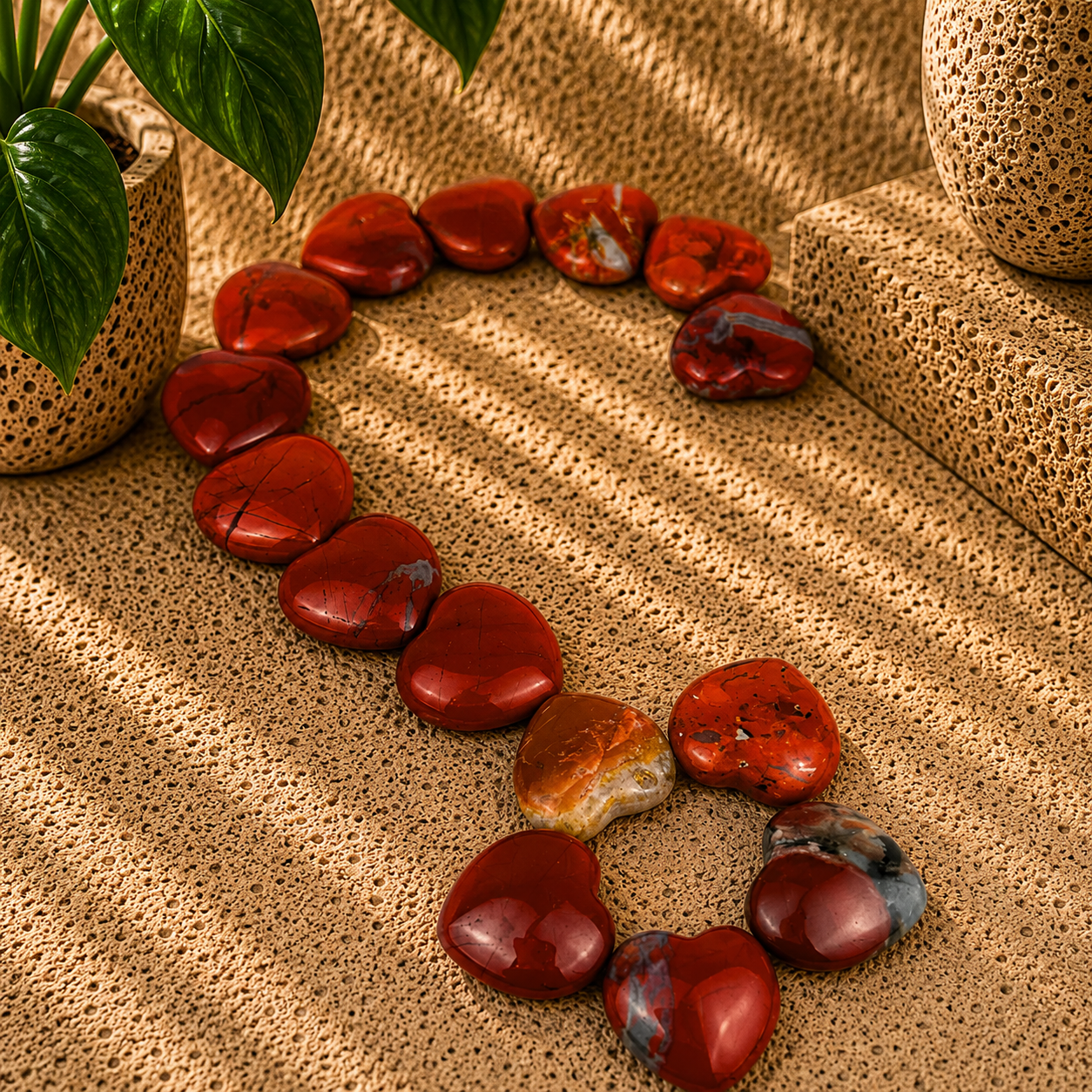 Red Jasper Heart - 1 inch
