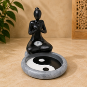 Fujima Yin Yang Yoga Backflow Incense Burner (5.5 in)