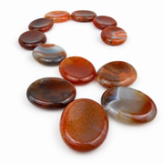 Fire Agate Worry Stone - 2 inch
