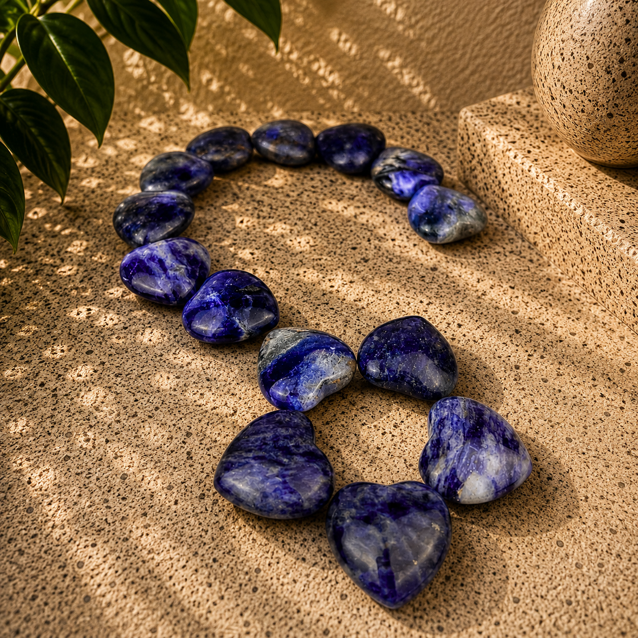 Sodalite Heart - 1 inch