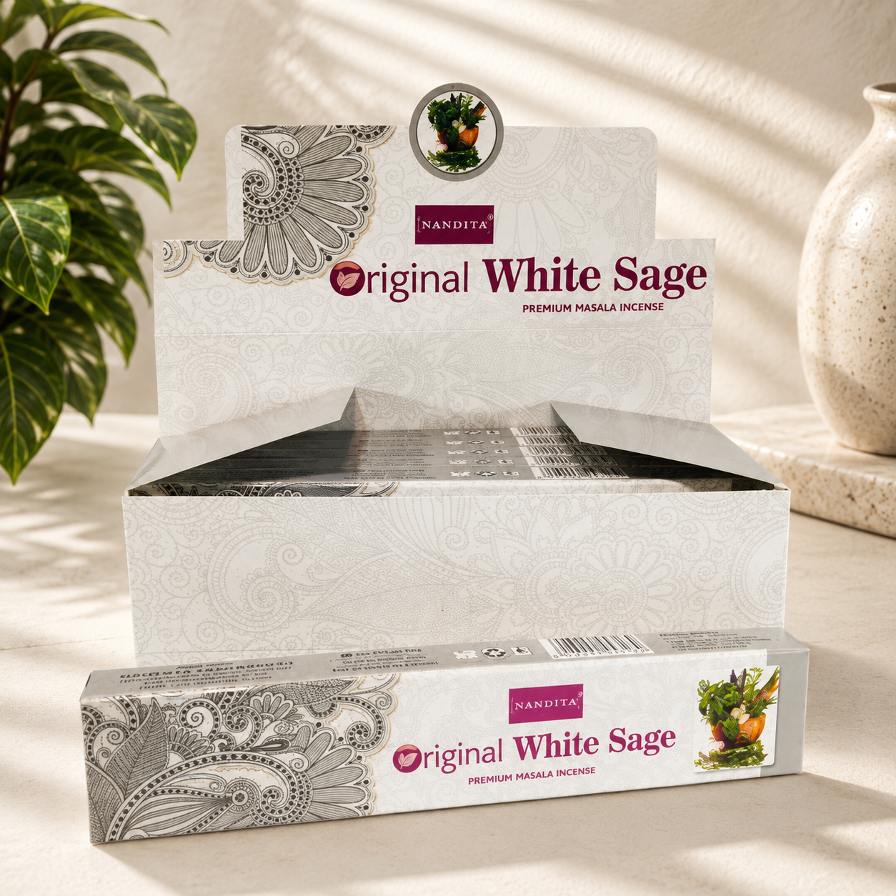 Nandita White Sage Incense Sticks (15 g)