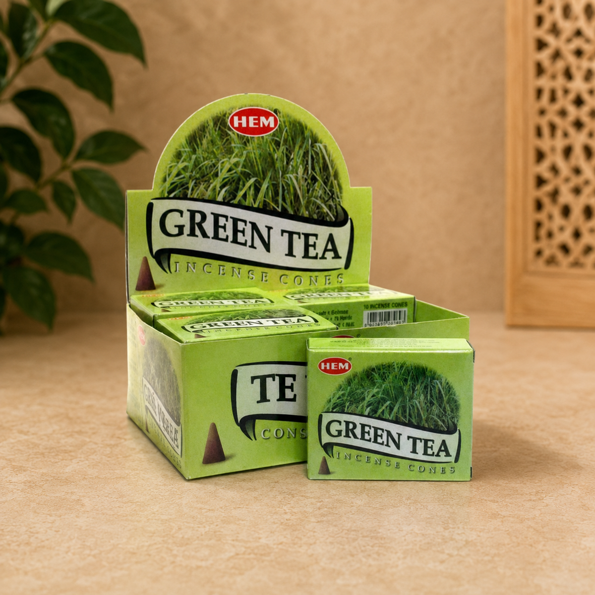 HEM Green Tea Incense Cones (10 Cones)