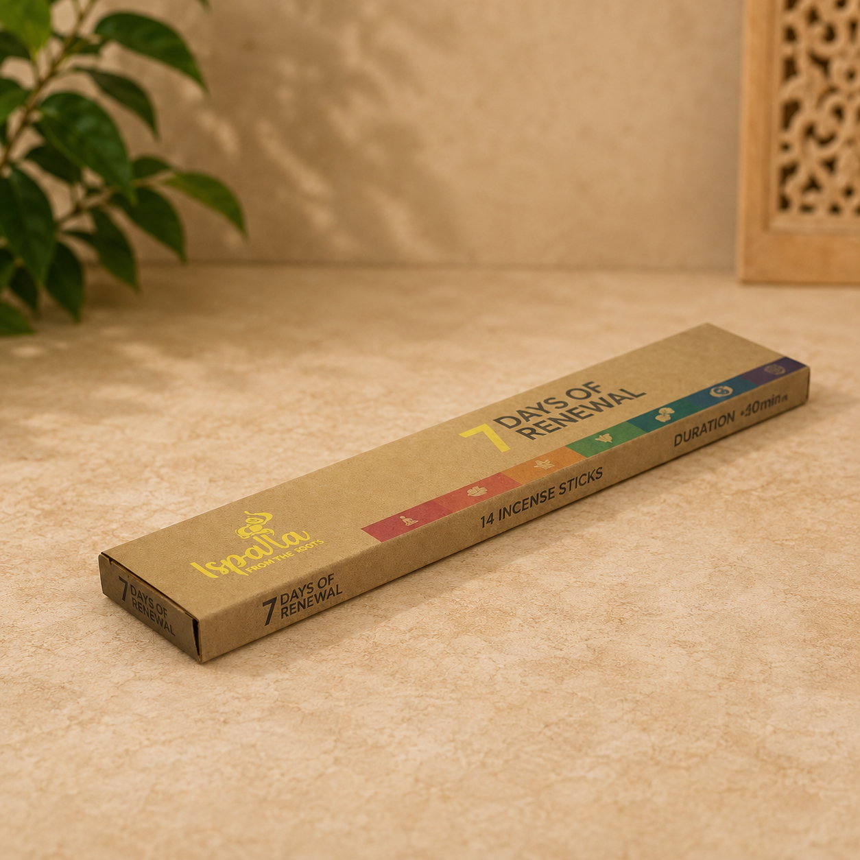 Ispalla Palo Santo 7 Days of Renewal Incense Sticks (14 Sticks)