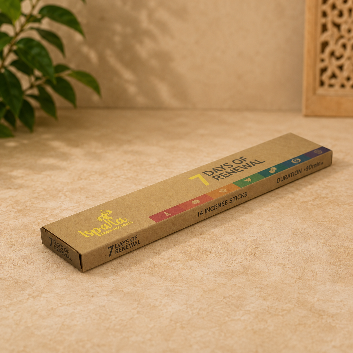 Ispalla Palo Santo 7 Days of Renewal Incense Sticks (14 Sticks)