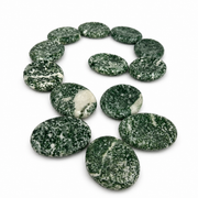 Green Point Jade Worry Stone - 2 inch