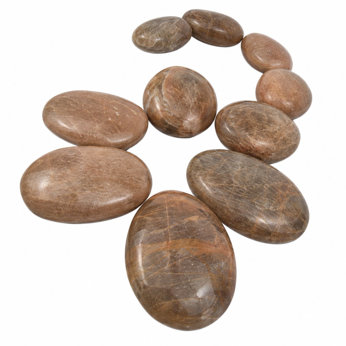 Peach Moonstone Palm Stone - 1.5-2.25 inch