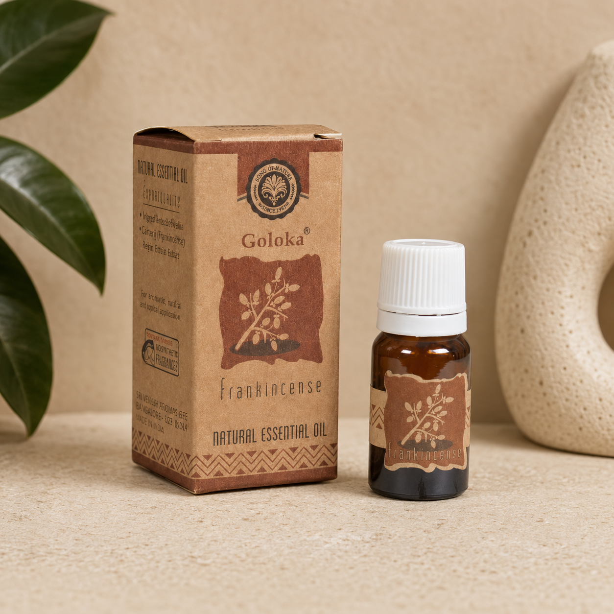 Goloka Frankincense Natural & Undiluted Essential Oil (10 ml)