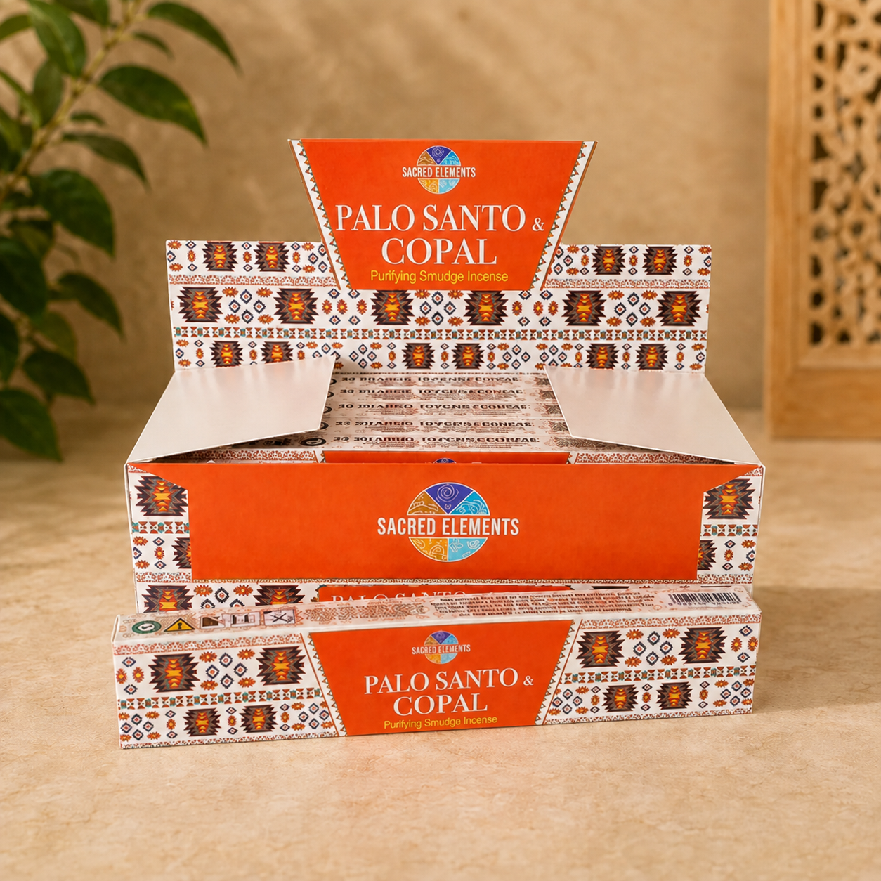 Sacred Elements Palo Santo & Copal Hand-Rolled Masala Incense Sticks (15g)