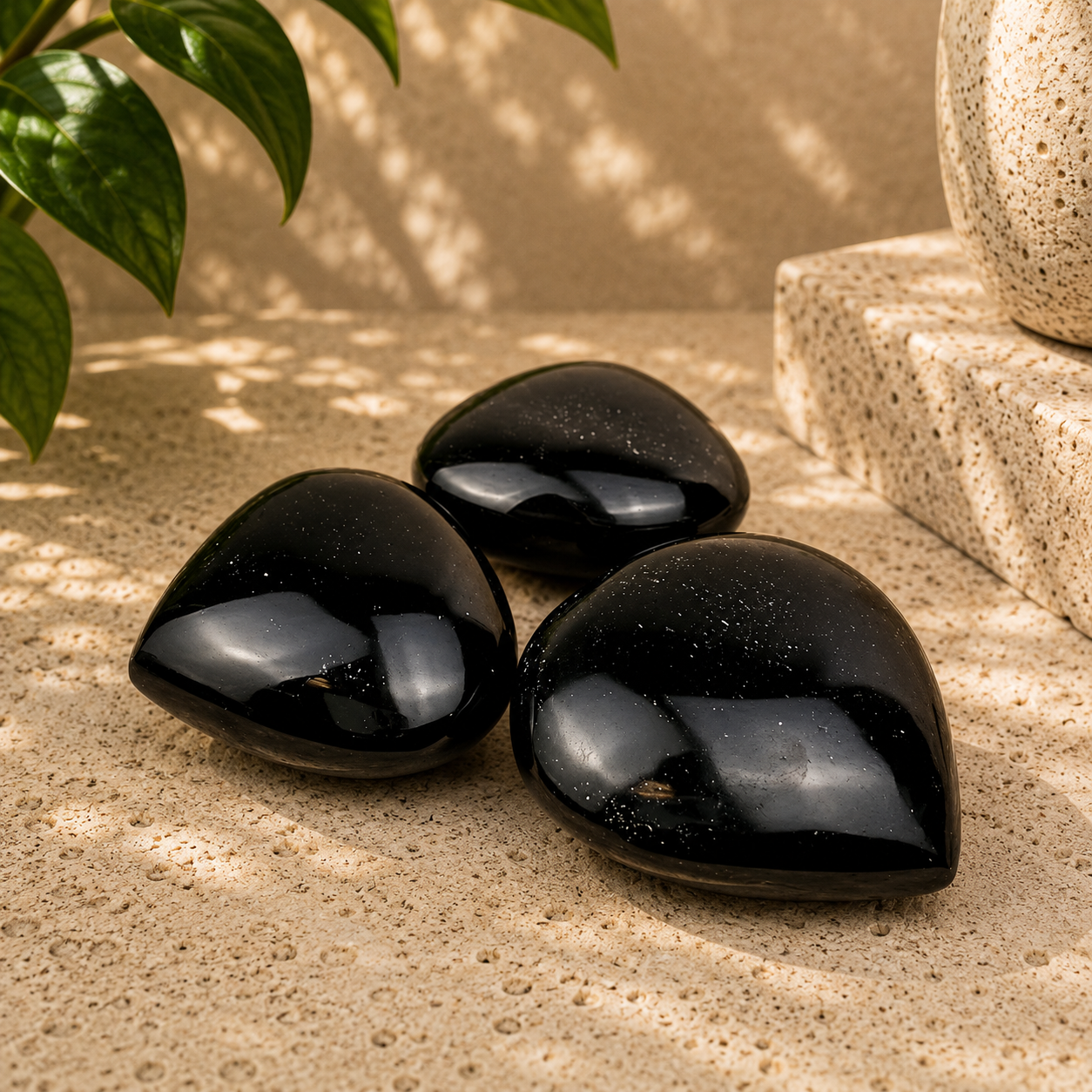 Black Obsidian Heart - 2.0-2.2 inch